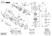 Bosch 3 603 CA2 001 Pws 700-125 Angle Grinder 230 V / Eu Spare Parts